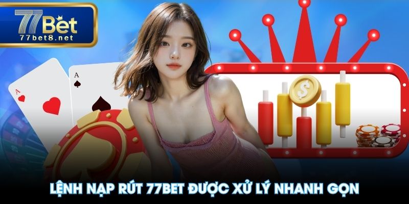 Lệnh nạp rút 77BET được xử lý nhanh gọn